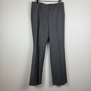 Talbots Career Pants Womens 6 Gray Wool Blend Straight Leg Workwear Professional